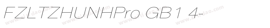 FZLTZHUNHPro GB1 4字体转换